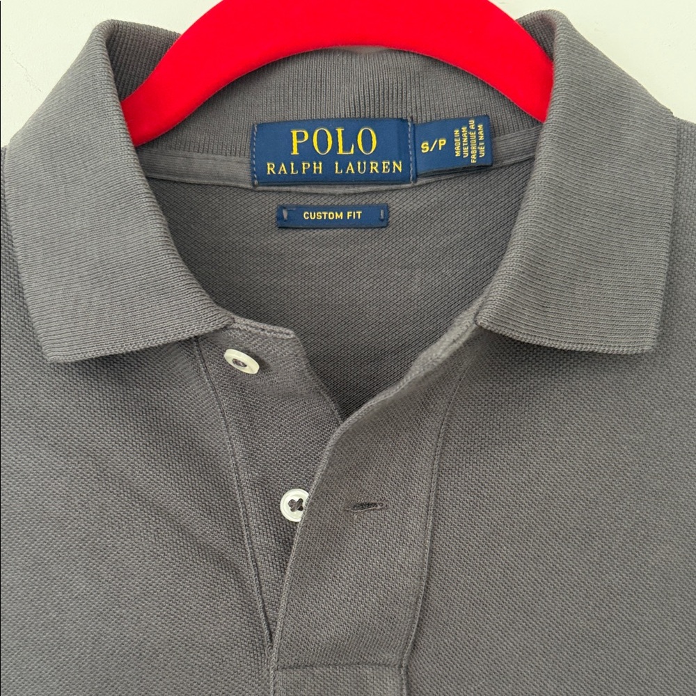 Polo by Ralph Lauren Charcoal Gray Polo with Mint Pony